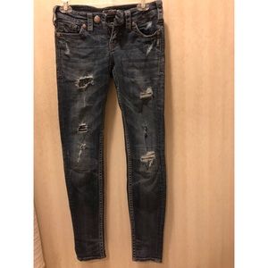 Silver Co. Distressed w/ patches Skinny Jean 25x31